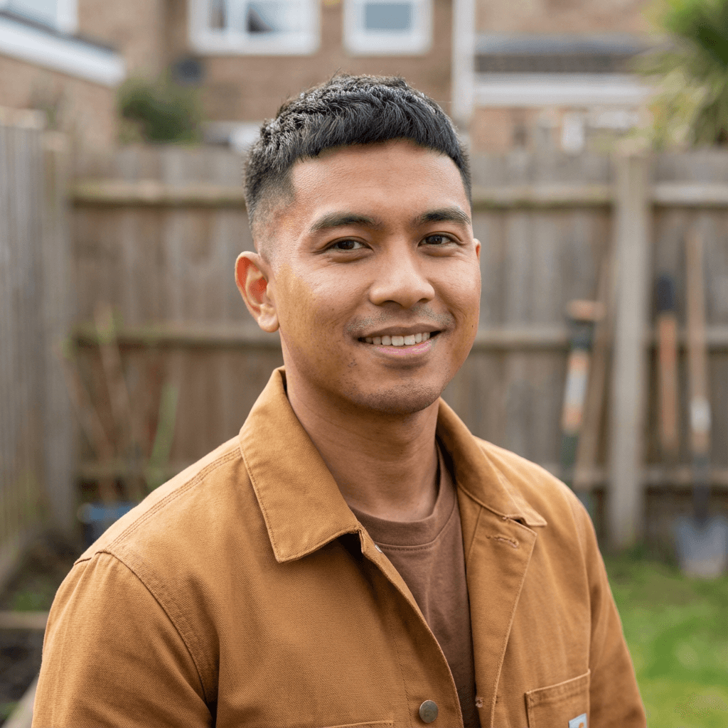 Male facility manager standing at a commercial property